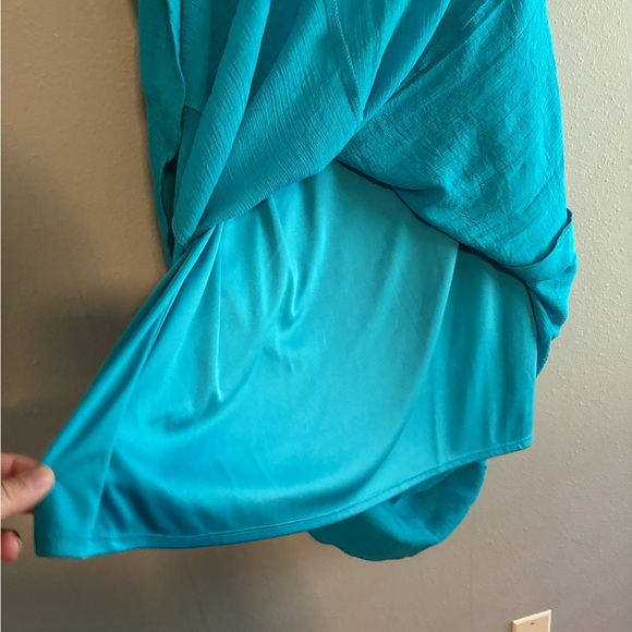 I.N Studio Teal Full Length Lined Maxi Skirt Women’s Size: XL - Picture 4 of 6